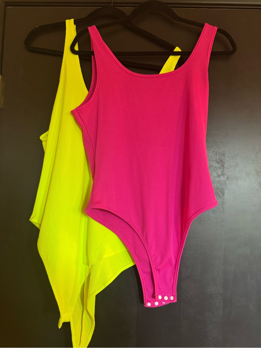 Neon Pink and Yellow One-Piece Bodysuit bundle